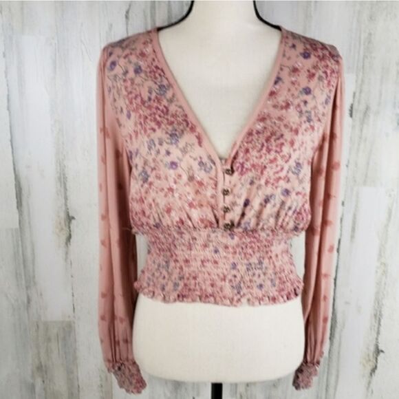 Jolt Floral Crop Top Sz M - Picture 1 of 7